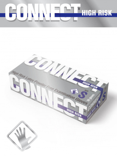 Перчатки хозяйственные латексные CONNECT HIGH RISK особо прочные 25 пар неопудренные S Перчатки хозяйственные латексные CONNECT HIGH RISK особо прочные 25 пар неопудренные S