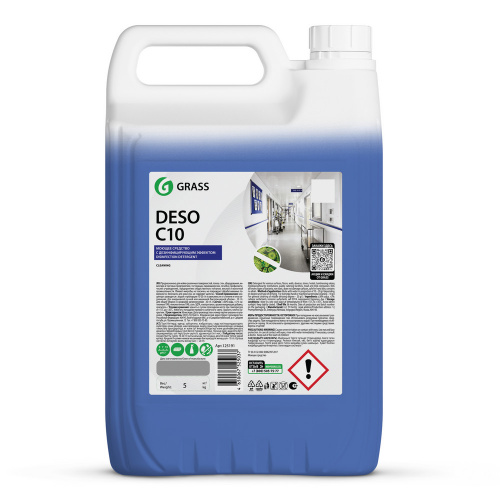 Дезинфицирующее средство с моющим эффектом GRASS DECO C10 5 кг/4 шт