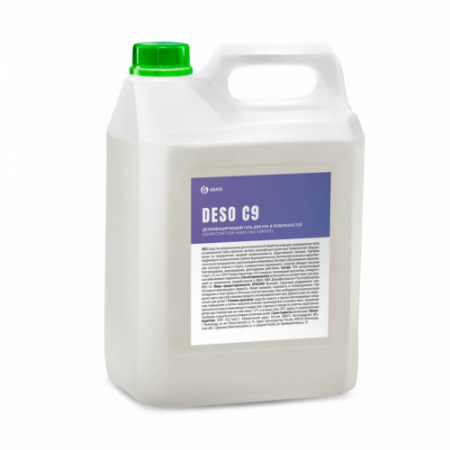 Дезинфицирующее средство GRASS DESO C9 гель на основе изопропилового спирта 5 кг/4 шт